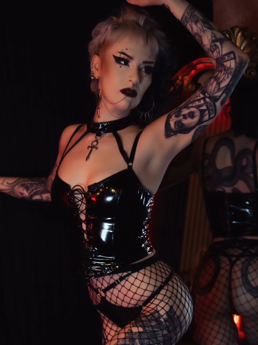 HAVE MERCY LACE UP TOP WIDOW Dolls Kill Small